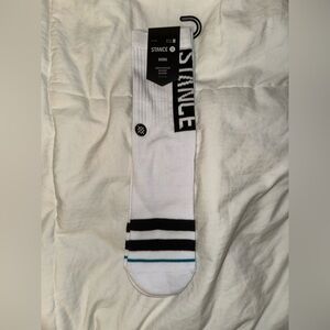 Stance White and Black Casual Socks
